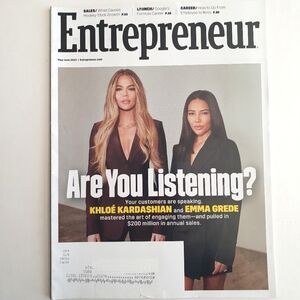 Entrepreneur Magazine May-June, 2023 Khloe Kardashian & Emma Grede